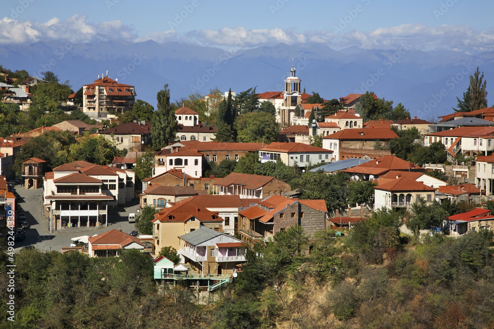 Panoramic view of Sighnaghi. Kakheti. Georgia