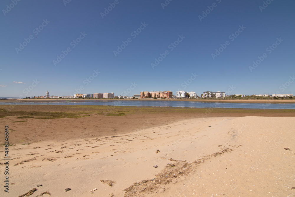 The marshes of Isla Cristina in Huelva, Spain.