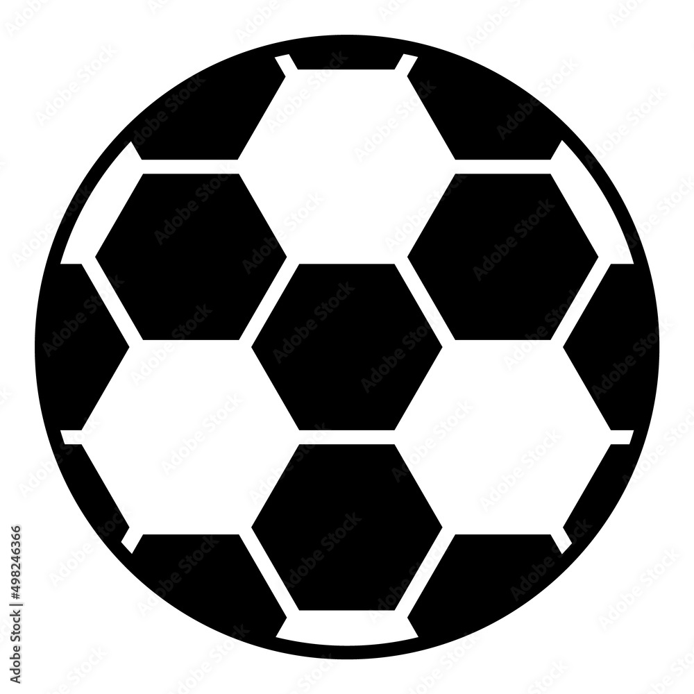Soccer Ball Flat Icon Isolated On White Background Soccer Ball Flat Icon Isolated On White Background
