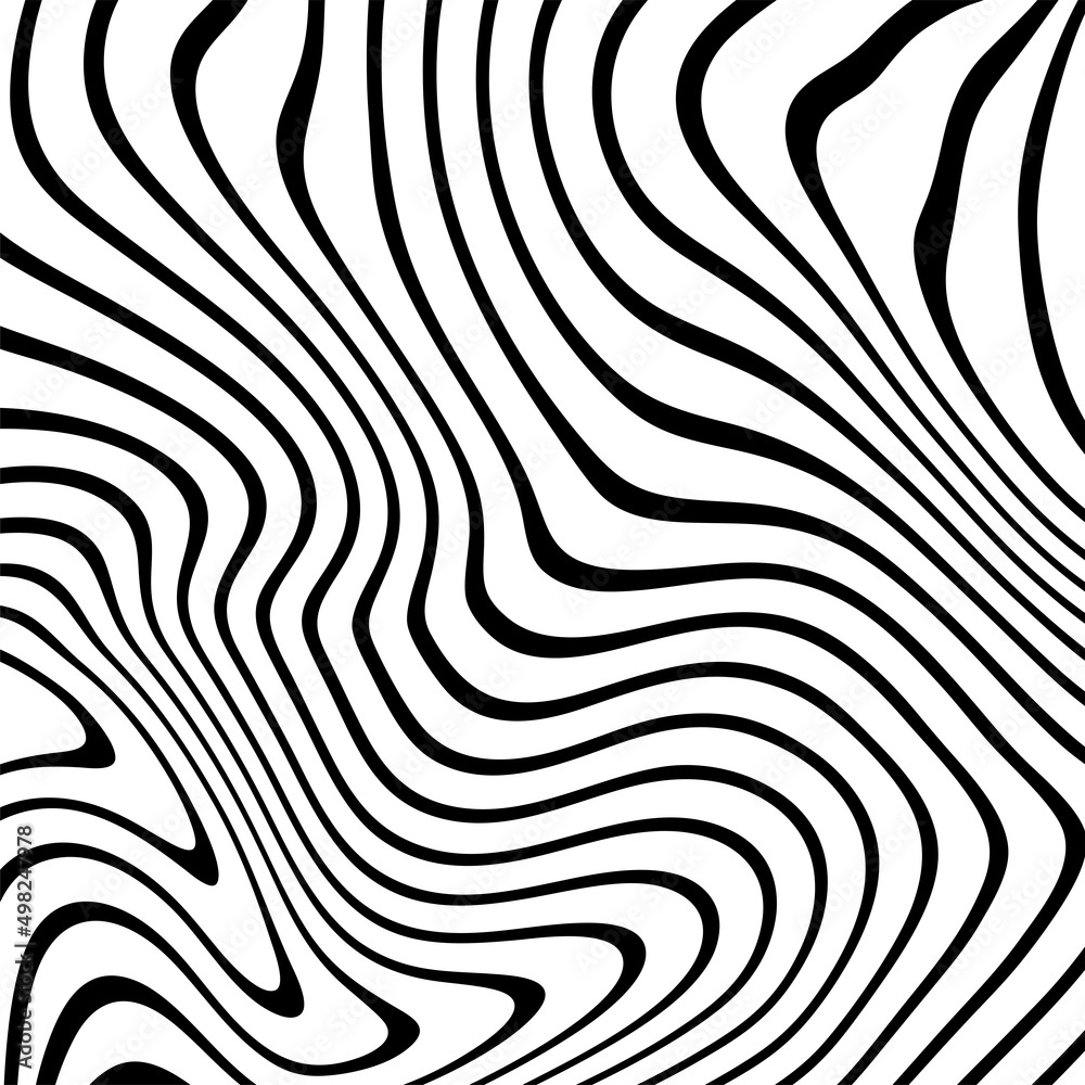 Abstract Black and White Geometric Pattern with Waves. Striped Structural Texture. Raster Illustration.Black and white stripes made in illustrator and rasterized.Stripes pattern for backgrounds. Abstract Black and White Geometric Pattern with Waves. Striped Structural Texture. Raster Illustration.Black and white stripes made in illustrator and rasterized.Stripes pattern for backgrounds.
