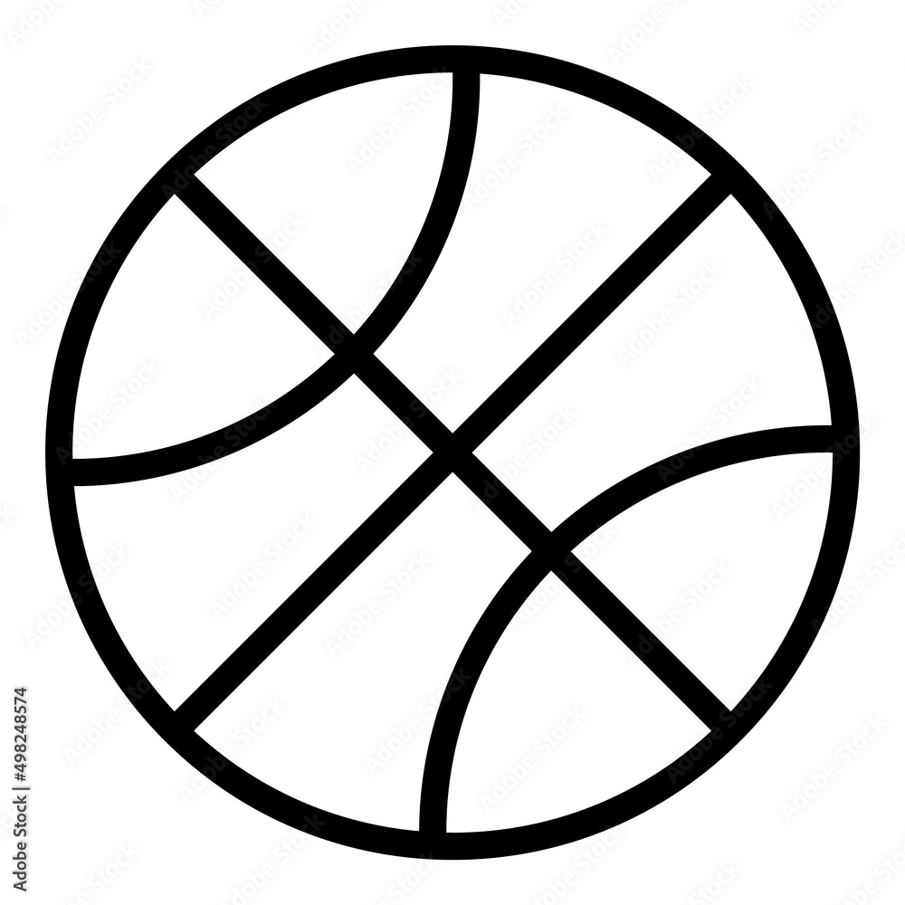 Basketball Ball Flat Icon Isolated On White Background Basketball Ball Flat Icon Isolated On White Background