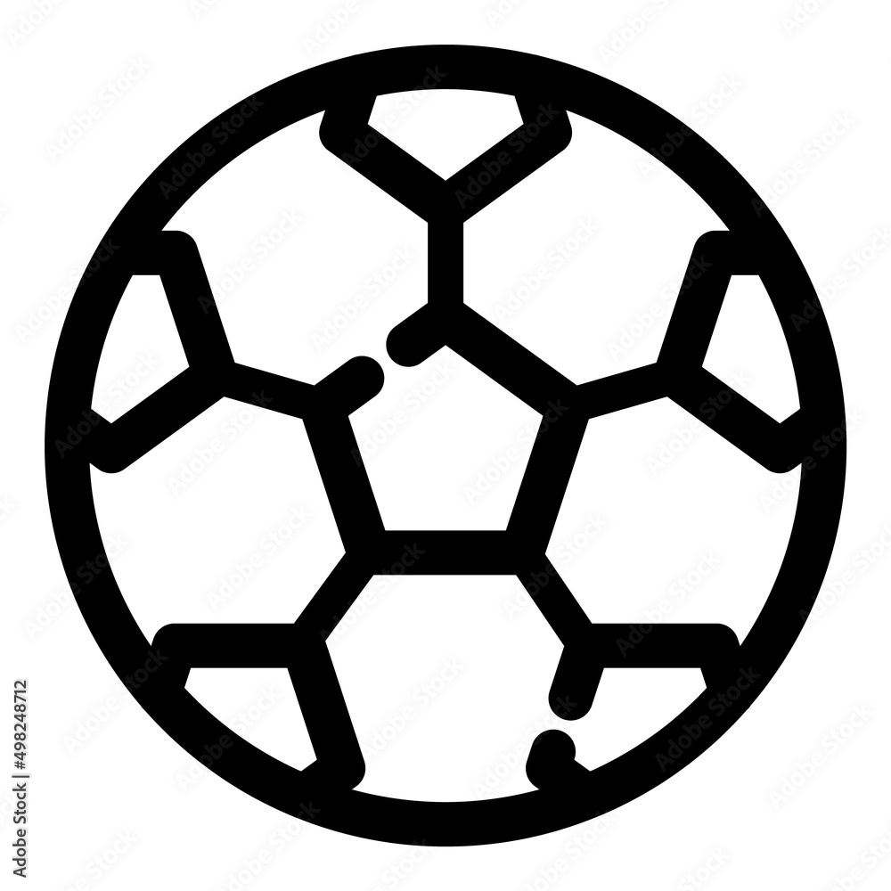 Football Ball Flat Icon Isolated On White Background Football Ball Flat Icon Isolated On White Background