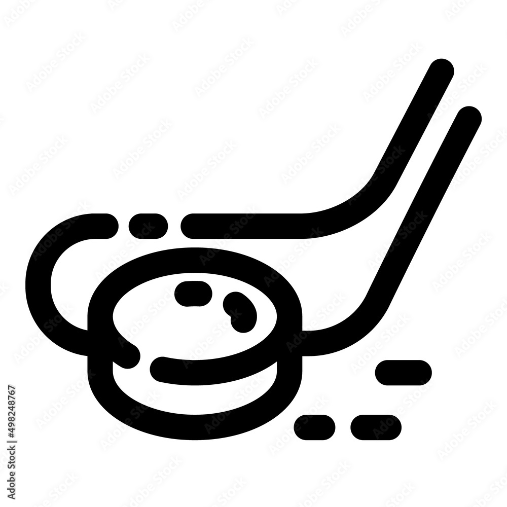 Hockey Flat Icon Isolated On White Background Hockey Flat Icon Isolated On White Background