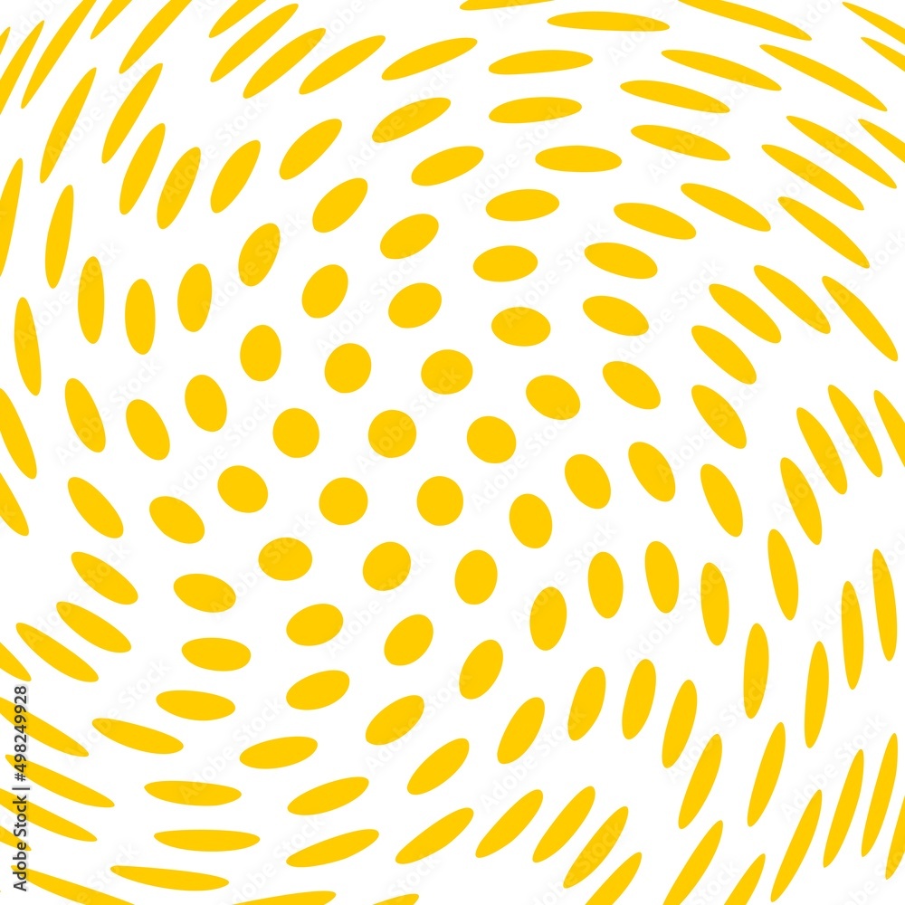 Simple wavy background. Vector illustration of polka dots pattern with optical illusion, op art.The dynamic object curved waves. halftone. Dots of various diameters. Simple wavy background. Vector illustration of polka dots pattern with optical illusion, op art.The dynamic object curved waves. halftone. Dots of various diameters.