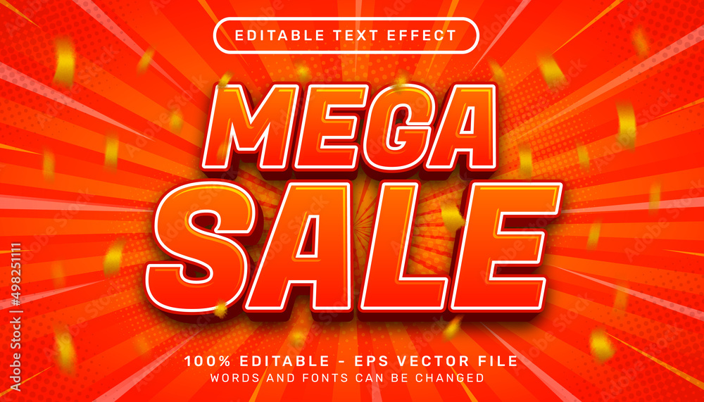 special sale 3d text effect and editable text effect	