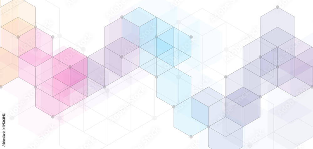 Obraz premium Abstract boxes background. Abstract hi tech. Abstract digital background with technology. Vector abstract technology.