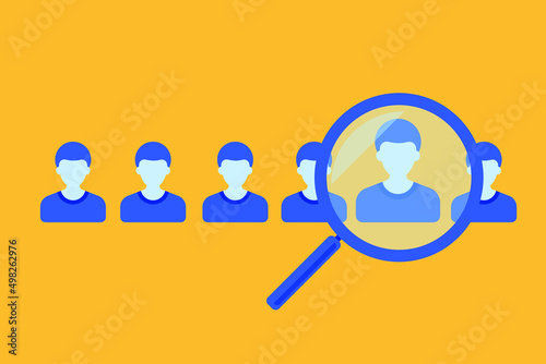 Human resources concept. Finding good workers and personal.