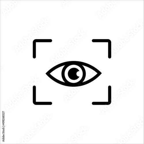 face scanner icon vector illustration symbol