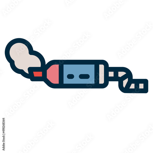 muffler two tone icon