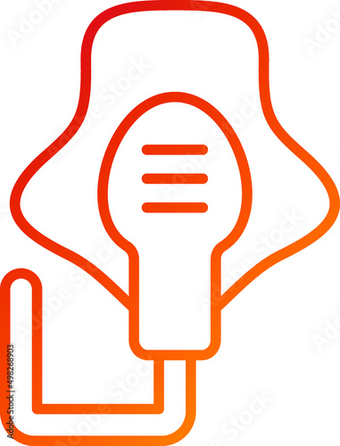 Oxygen Mask Icon Style