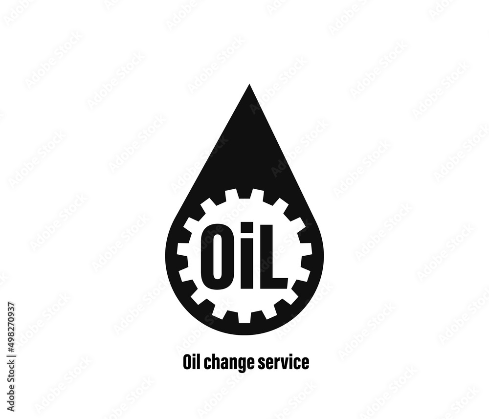 oil change service. Change Engine Oil in Your Car. icon vector on white background. oil change service. Change Engine Oil in Your Car. icon vector on white background.