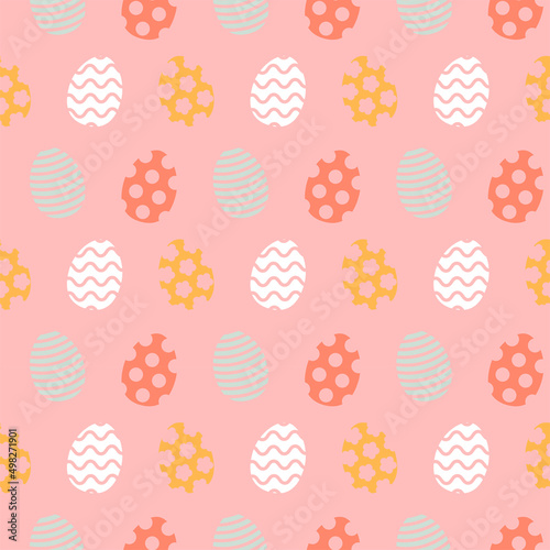 Easter egg pattern. Seamless Easter pattern. Vector