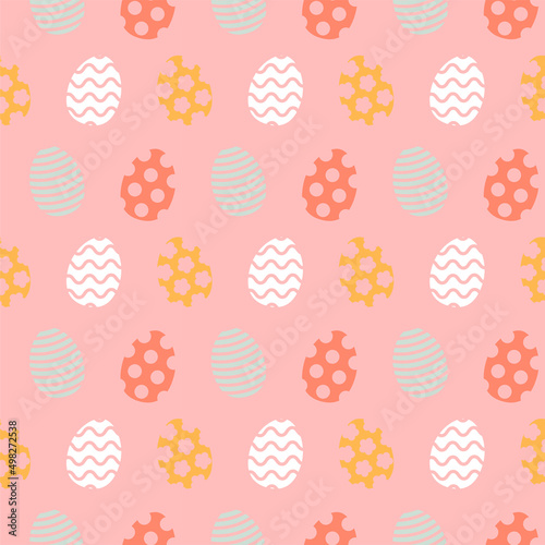 Easter egg pattern. Seamless Easter pattern. Vector