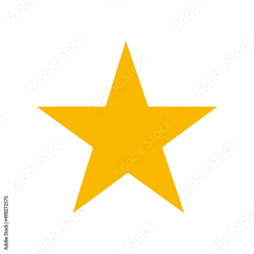Star - Vector icon. Balanced star drawing. Award icon on white background.