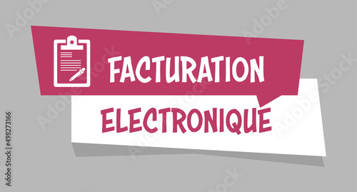 Logo facturation électronique.