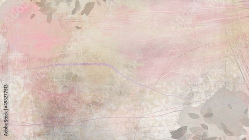 watercolor background with flowers