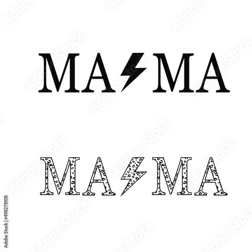Mama icon vector set. mother illustration sign collection. mom symbol or logo. photo
