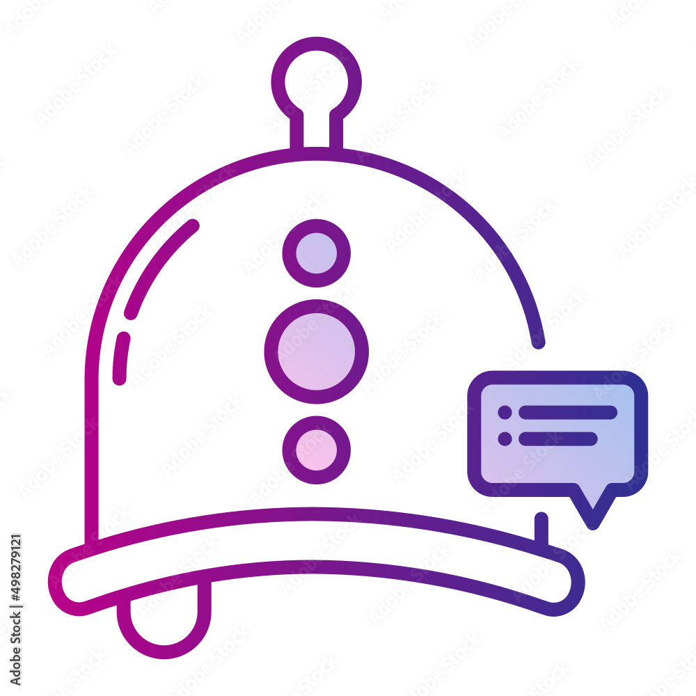Obraz premium notification bell icon