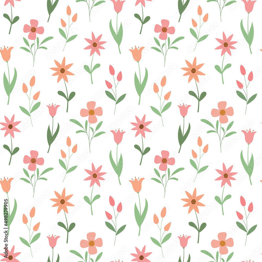 Cute Colorful Flowers Backgrounds