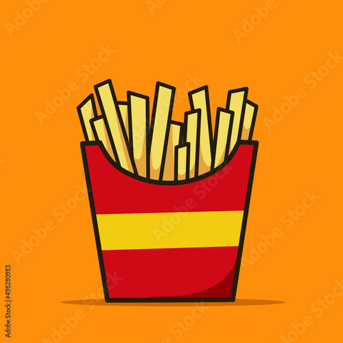 french fries simple design for you