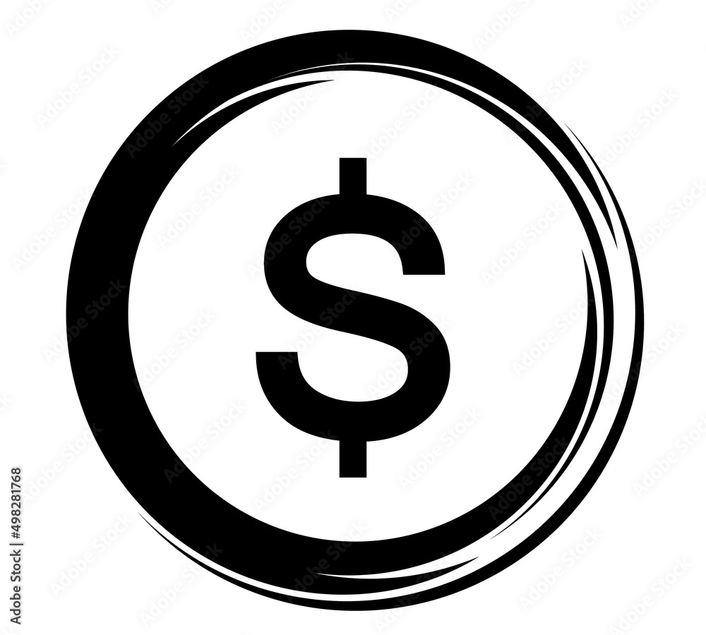 Coin icon. Money design. Gold dollar flat symbol. Vector illustration Coin icon. Money design. Gold dollar flat symbol. Vector illustration