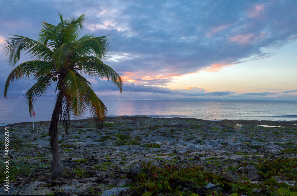 Seascape of the Yukatan Peninsula.