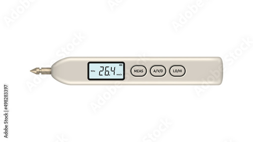 Vibration meter. Portable vibration tester. Vector illustration.