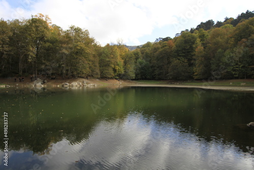 Fall season in Sevenlakes national park (Yedigoller milli parki), Bolu, Turkey photo