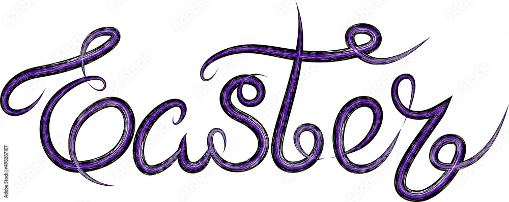 Happy Easter Day Lettering. Calligraphic text handwritten with paint ink brush. Happy Easter Day Lettering. Calligraphic text handwritten with paint ink brush.