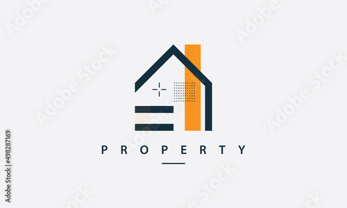 House logo design concept. Real estate logo. Design for house, property, real estate, architecture, structure, interior and exterior decoration.