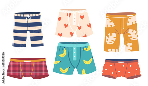 Mens Trunks, Boxers or Swimming Shorts, Male Underpants, Underwear Clothing, Bermuda Swimming Panties, Underclothes