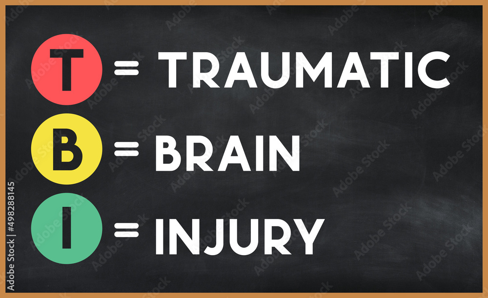 traumatic brain injury (tbi) on chalk board traumatic brain injury (tbi) on chalk board