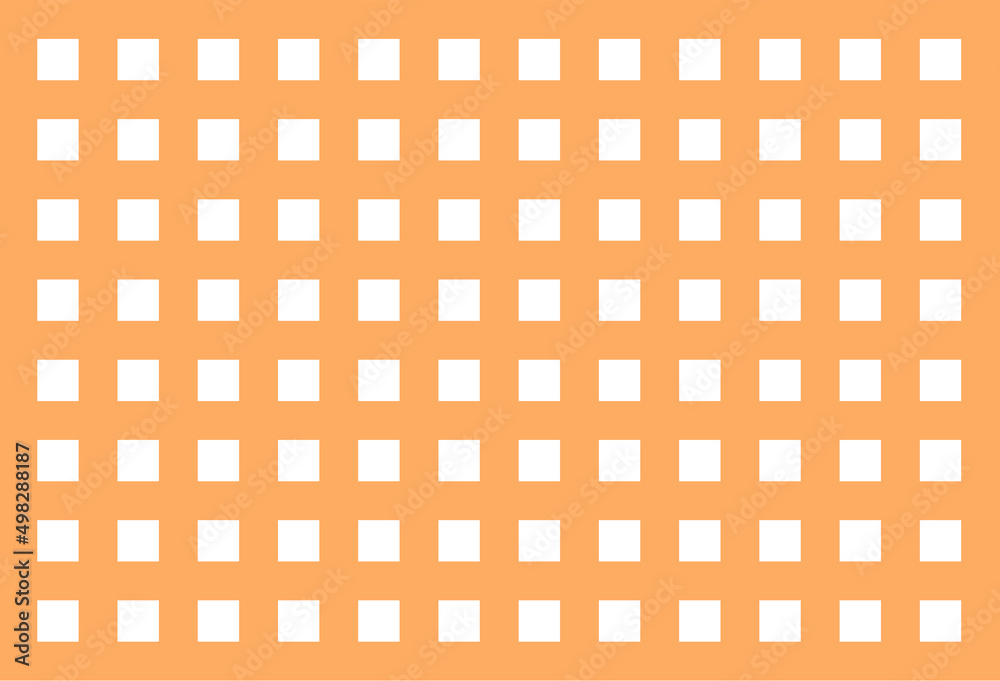 Fondo de cuadrícula naranja sobre fondo blanco.