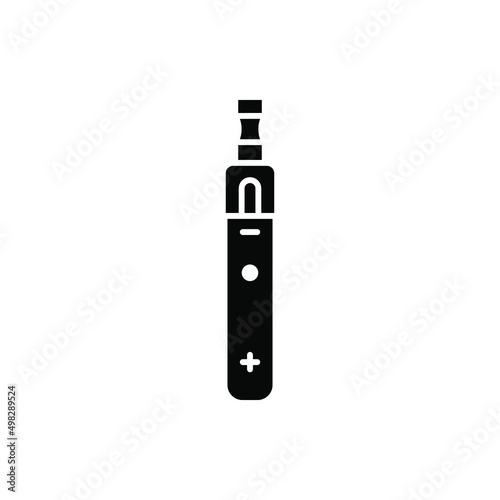 Vape, vaporizer, electric cigarette flat icon isolated on white background. Vector illustration