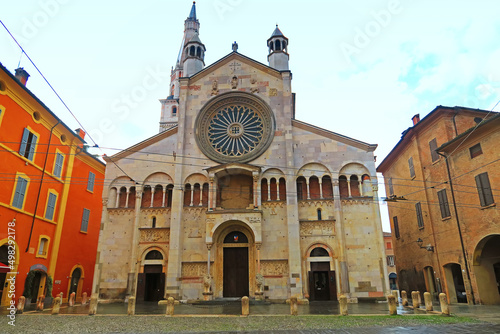 Modena Cathedral facade,Italy