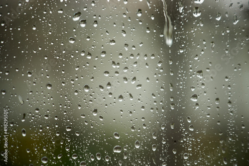 Rain drops on window glasses