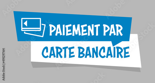 Logo paiement par carte bancaire.