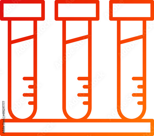 Test Tubes Icon Style photo