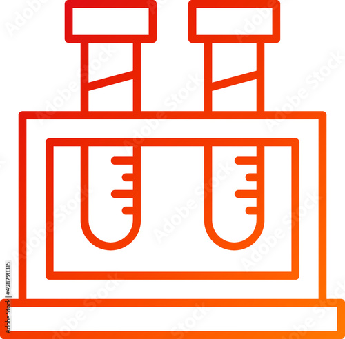 Test Tube Stand Icon Style