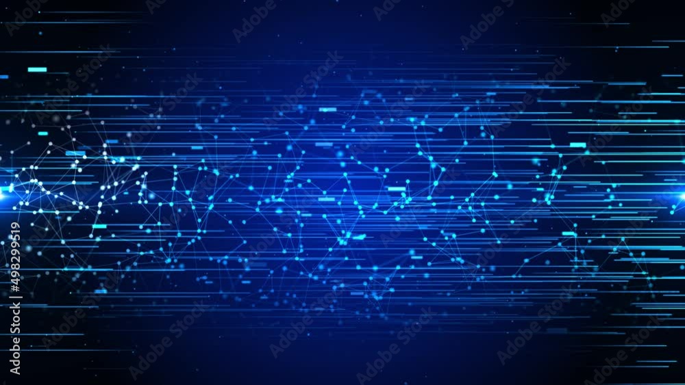 4K Directional High Speed Flying Lines 3d Animation in Loop Animation. futuristic stream. Sci-fi Digital data flow Footage Electric Move Dynamic Streaks Backdrop. Technology Tunnel, high tech lines