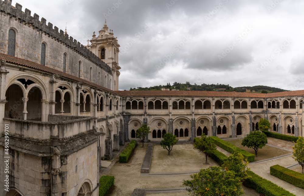 cloister and church of the Alcobaca monastery