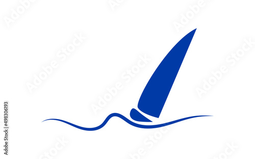 sagoma, windsurf, estate, mare