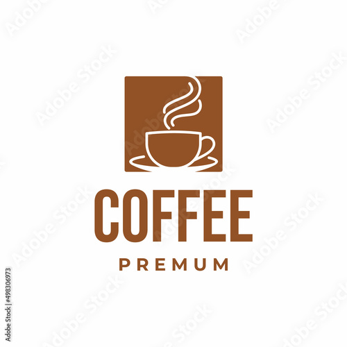 coffee logo, coffee shop logo design vector illustration