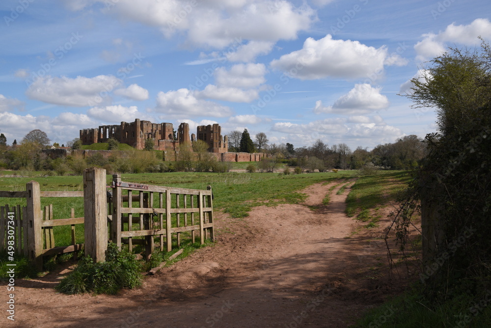 a path leading to an english castle