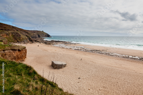 Praa Sands Beach Cornwall England UK photo