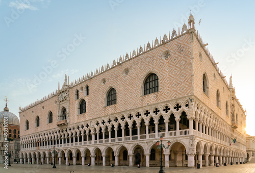 Doge's Palace in Venice in morning light