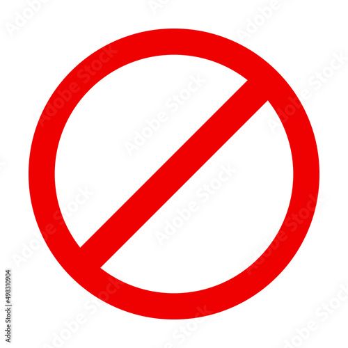 Free Download Round red border. Stop sign template. - GFXLoad