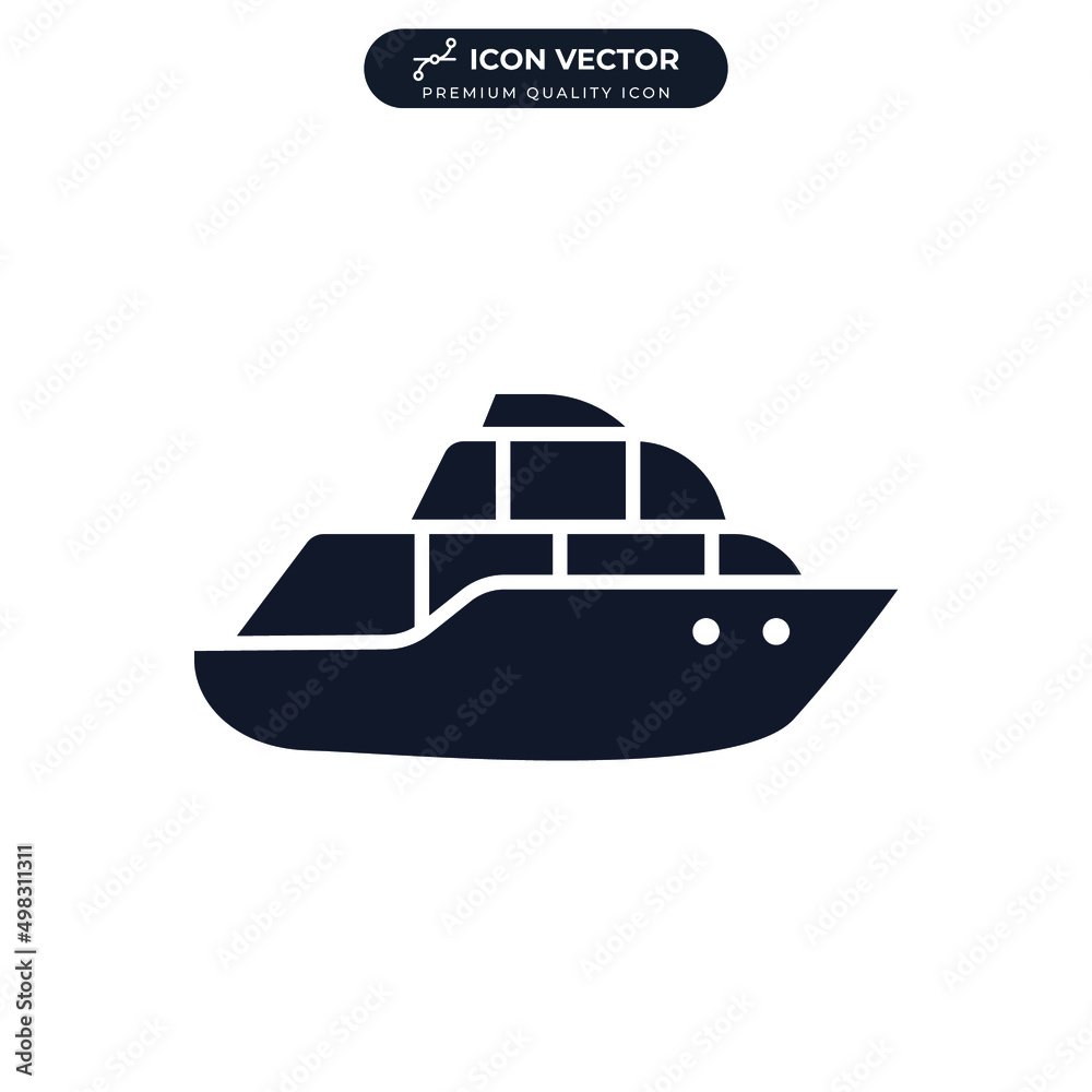 motor boat icon symbol template for graphic and web design collection logo vector illustration motor boat icon symbol template for graphic and web design collection logo vector illustration