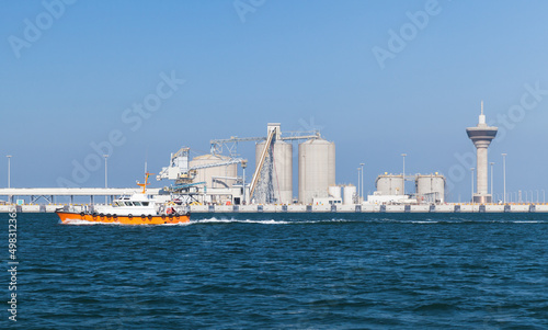 Ras Al Khair port view, Saudi Arabia photo