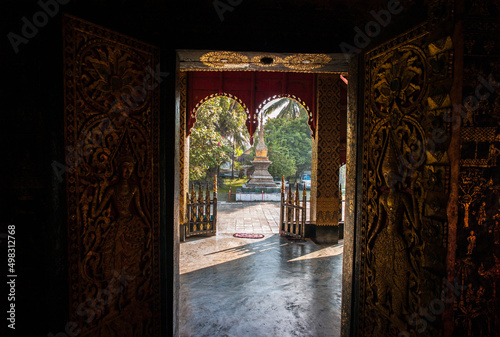 Wat Xieng Thong, Buddhist Temple in Luang Prabang, Laos. It's was declared world heritage site by Unesco